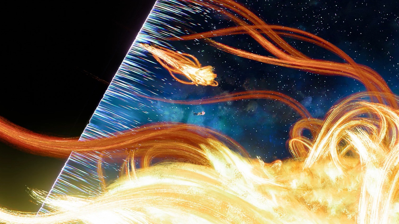 Surfing on Solar Flares