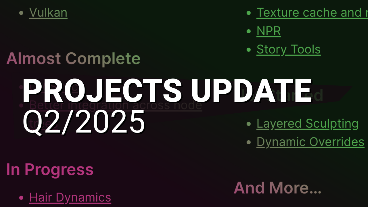 Projects Update 2025/Q2