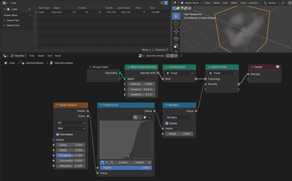 The Field to Grid node.